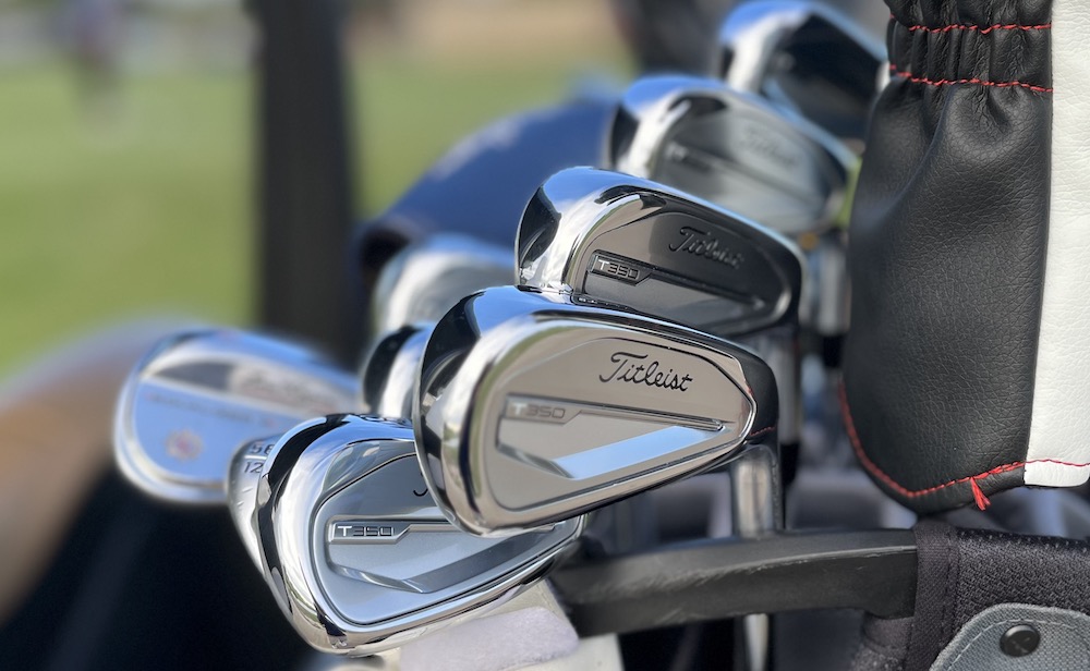2024 Titleist T350 Irons on the course Titleist T350 Irons on the course